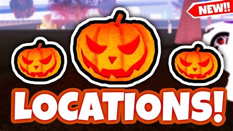 How To Find All 10 Pumpkin Locations In Roblox Driving Empire Halloween Event Youtube