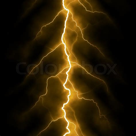 Yellow electric lighting effect, ... | Stock image | Colourbox