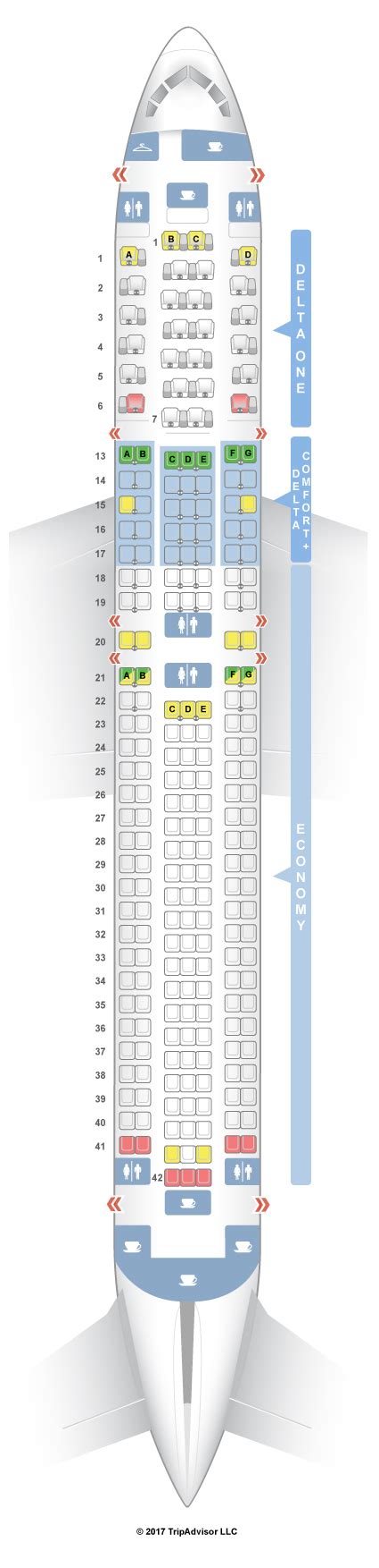 SeatGuru Seat Map Delta Boeing 767-300ER (76H/76Z)