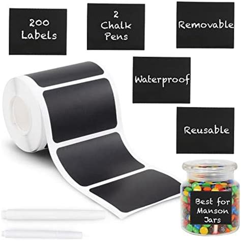 Amazon Mantah Oval Chalkboard Labels Pcs With White Chalk