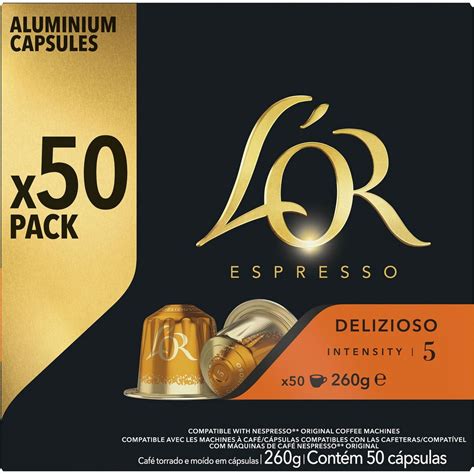 L OR ESPRESSO Capsules de café delizioso intensité 5 compatibles