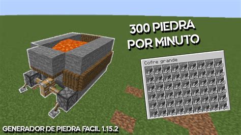 Generador De Piedra Facil De Roca Por Minuto Minecraft