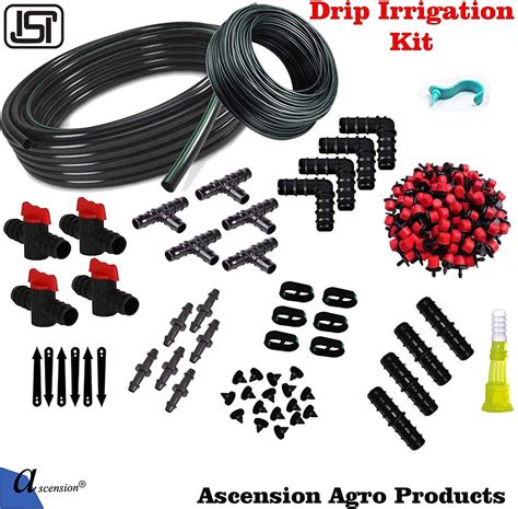 Agro Drip Irrigation Garden Watering Plants Drip Kits Adjustable For 75