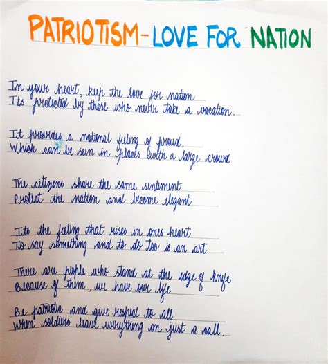 Poem On Patriotism India NCC