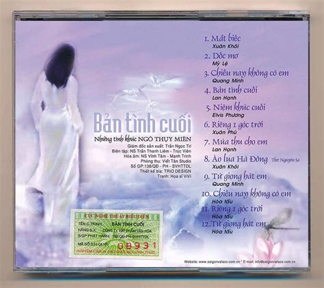 Various Artists Bản Tình Cuối Những Tình Khúc Ngô Thuỵ Miên 2008