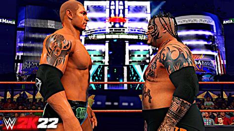 Wwe K Batista Vs Umaga Smackdown Vs Raw Wrestlemania Youtube