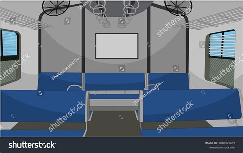 Illustration Train Coach Interior Vector Stock Vector (Royalty Free ...