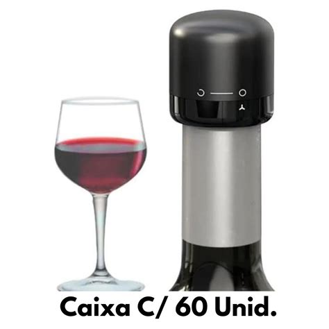 Rolha Para Garrafa De Vinho Veda Ao A Vacuo Caixa Fechada Unidades