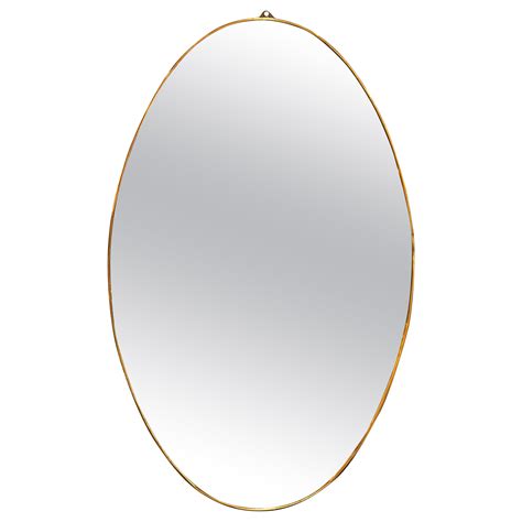 Vintage Oval Wall Mirror For Sale at 1stDibs