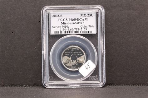 2003 S Missouri Silver Quarter Pr 69 Deep Cameo Auction