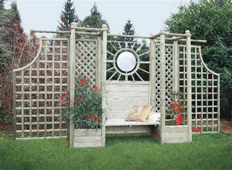 Арка пергола со скамьёй - Pergola.spb.ru
