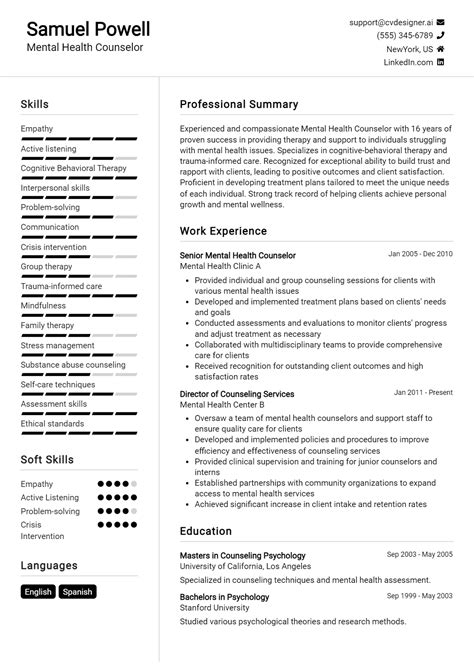 16 Mental Health Worker Resume Examples For 2024 Best Formatting Tips