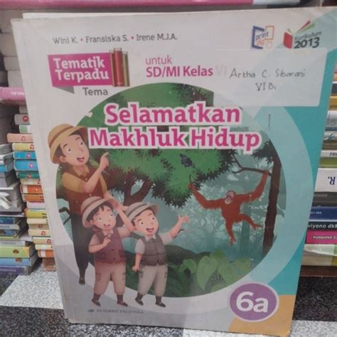 Jual Buku Tematik Terpadu Tema 6A 6B 6C 6D 6E 6F 6G 6H 6i Kelas 6 Sd