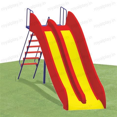 Multicolor Outdoor Playground Slide Kids Outdoor Slide Frp Wave