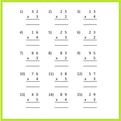 Multiplication Worksheets Grade 3 Pdf Free Printable