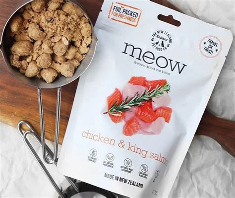 New Zealand Natural Meow Cat Food Freeze Dried Chicken And Salmon