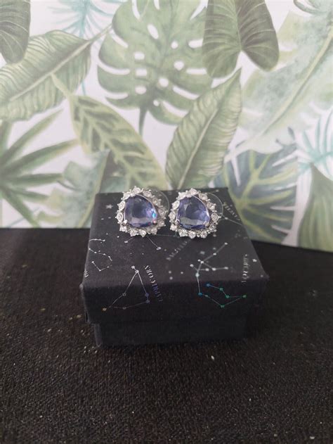 Nolan Miller Vintage Stud Earrings Signed Gem