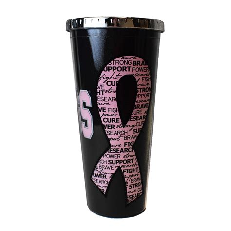 Six Flags Pink Ribbon Tumbler Six Flags Merch Store