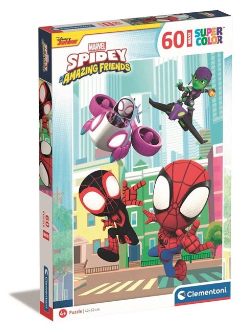 Puzzle Maxi Super Kolor Spidey And His Friends Clementoni