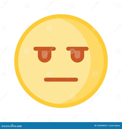 Bored Face Expression Icon Of Bored Emoji Premium Vector Stock Vector