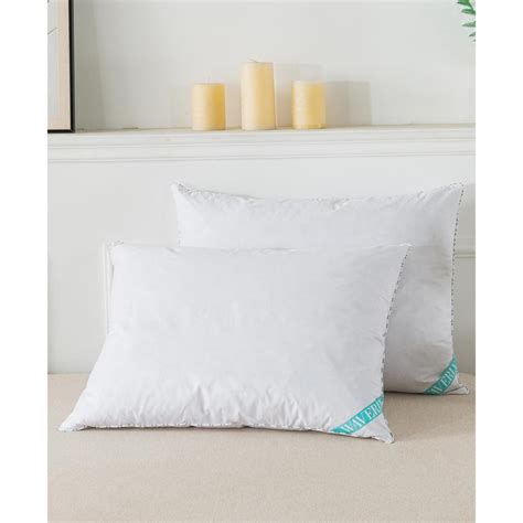 St James Home White Goose Nano Feather Pillow Twopack Standardqueen