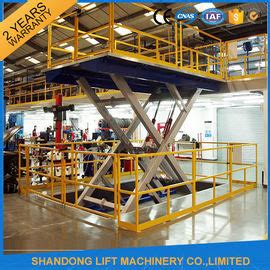 Electric Hydraulic Guide Rail Warehouse Elevator Lift Platform Kg