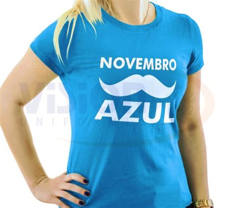 Camisa Novembro Azul Vision Uniformes Personalizados