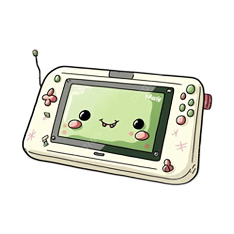 Consola De Juegos Verde De Dibujos Animados Png Dibujos Consola De Juego Dibujos Animados