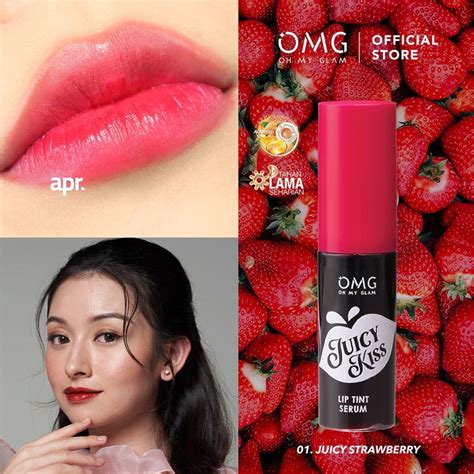 Jual OH MY GLAM Juicy Kiss Lip Tint Serum 5 3gr OMG LIP TINT Shopee