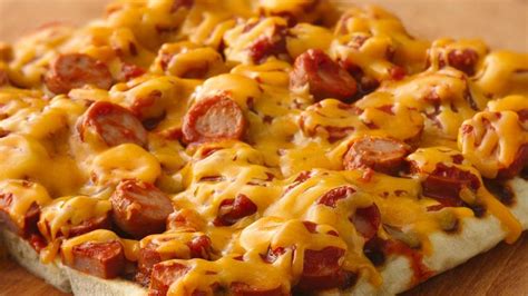 Grilled Hot Dog Pizza Recipe From