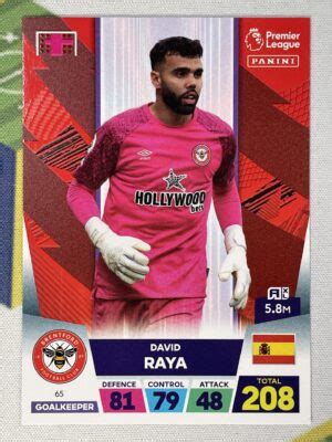 065 David Raya Brentford Base Panini Premier League Adrenalyn XL 2023