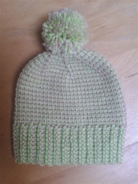 Made By Joanne Tunisian Crochet With Double Ended Hook Hat Instructions