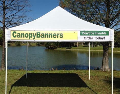 Canopy Banner Kit 9 X 1 Hang A Banner Fast And Easily On The Front Of