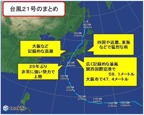 最強台風21号まとめ 記録的高潮と暴風気象予報士 日直主任 2018年09月05日 日本気象協会 Tenkijp