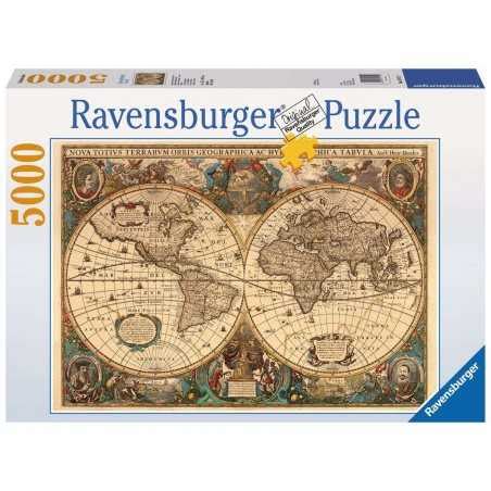 Puzzle Pezzi Ravensburger Antico Mappamondo Originale Softclick