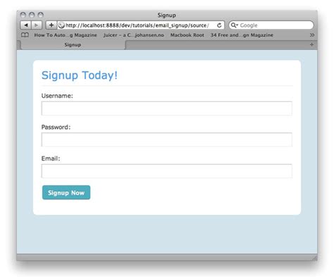 Sign Up Confirmation Email Template