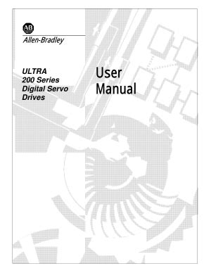 Allen Bradley ULTRA 200 Series Digital Servo Drives Manual Pdf CNC Manual