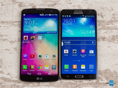 LG G Pro 2 Vs Samsung Galaxy Note 3 PhoneArena