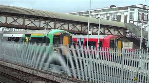 Gatwick Express Class 387 Southern Class 377 Awaiting In The Hove Sidings 18 03 2017 Youtube