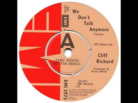 Cliff Richard We Don T Talk Anymore Not So Funny Extended Mix Youtube