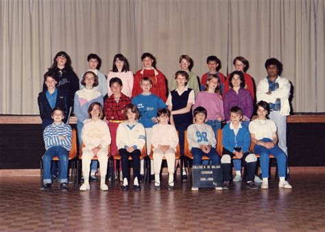 Photo De Classe 6eme E 1985 1986 De 1986 Collège Honoré De Balzac