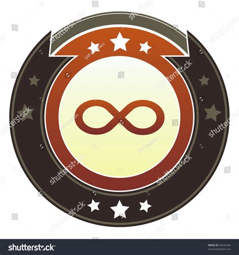 Infinity Math Symbol Icon On Round Stock Vector (Royalty Free) 45293206 ...