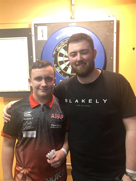 A photo of Luke Littler and Luke Humphries from a local match from 4