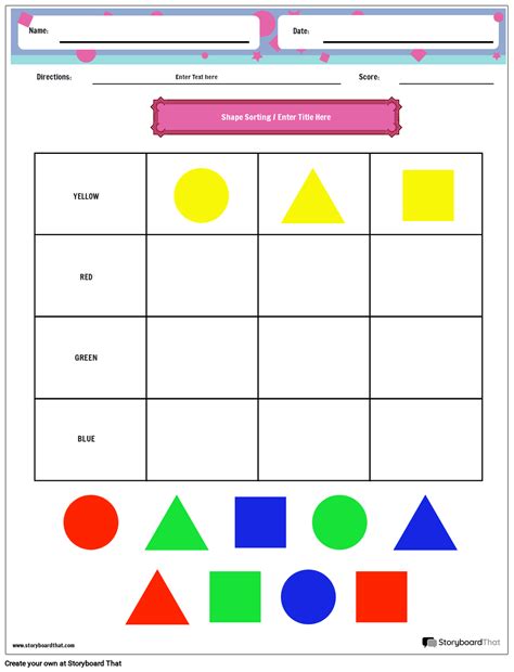 Free Shape Sorting Worksheets Customize And Print