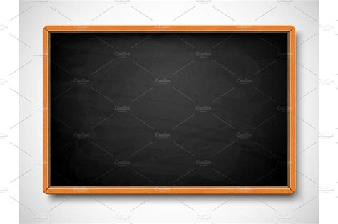 Black chalkboard. Vector illustration | Education Illustrations ~ Creative Market