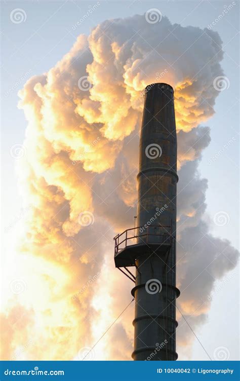 Industrial Smoke Stack Stock Photo Image Of Tower Cooling 10040042