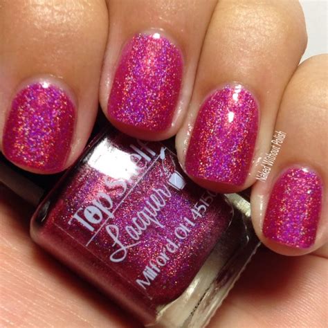 Top Shelf Lacquer Pomegranate Margarita In Direct Light