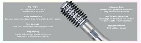 Amazon INFINITIPRO BY CONAIR Titanium Ceramic Hot Air Brush 1 1 2 Inch Hot Air Styling