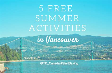 5 Free Summer Activities In Vancouver Vancouver Blog Miss604