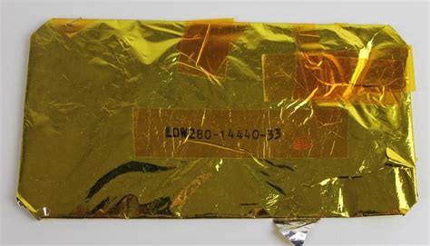 Sold Price Lunar Module Kapton Foil Section With Grumman Nunmber